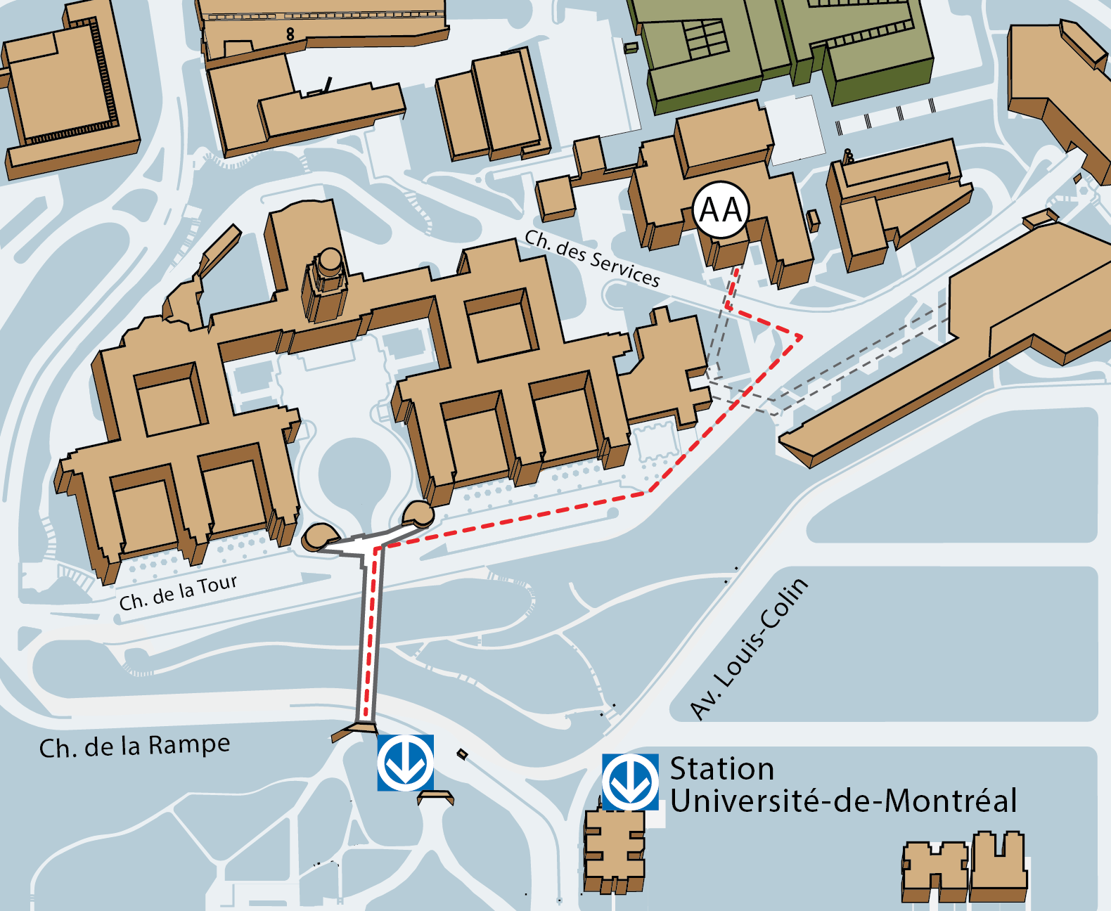 Plan du campus